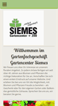 Mobile Screenshot of gartencenter-siemes.de