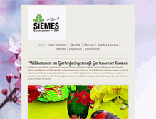 Tablet Screenshot of gartencenter-siemes.de